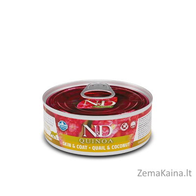 FARMINA N&D CAT QUINOA QUAIL&COCONUT ADULT 80g