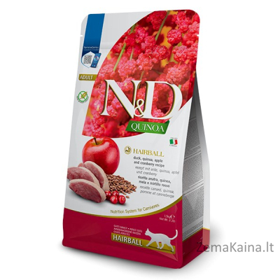 FARMINA N&D Quinoa Hairball - sucha karma dla kota - 1.5 kg