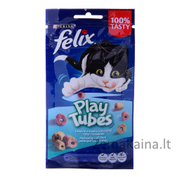 FELIX Play Tubes Fish, Shrimps  - sausas kačių ėdalas - 50 g