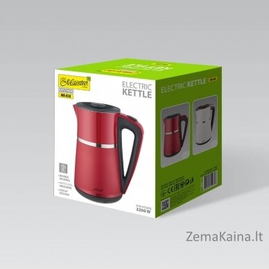 Feel-Maestro MR030 red electric kettle 1.2 L 1500 W 3