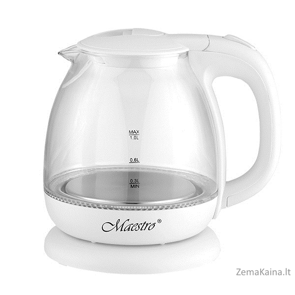 Feel-Maestro MR-055-WHITE elektrinis virdulys 1 L Balta 1100 W 4