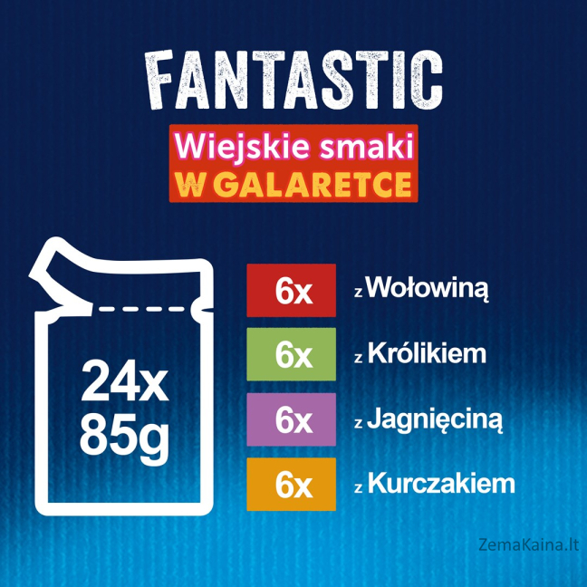 Felix Fantastic Šalies skonių želė - 24x 85g 9