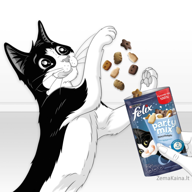 FELIX Party Mix Dairy Delight - skanėstas katėms - 60g 6
