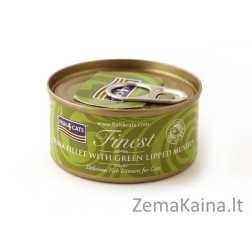 FISH4CATS Tuna fillet with green lipped mussel - šlapias kačių maistas - 70g