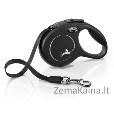 Flexi New Classic Cat XS 3 m Geltona Šuo Susitraukiantis pavadėlis