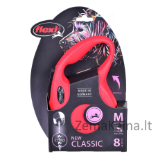 Flexi New Classic M 8 m Geltona Šuo Susitraukiantis pavadėlis