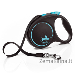 Flexi Automatinis pavadėlis Black Design M 5 m, Mėlyna