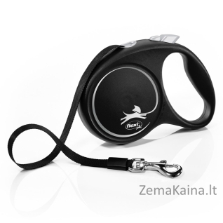 Flexi Black Design M 5 m Geltona Šuo Susitraukiantis pavadėlis