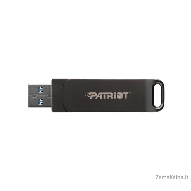 Flashdrive PATRIOT Rage R550 512GB 100 MB/S USB A+C Pasukamas dizainas (PE512GR550DSAD) Juoda 1