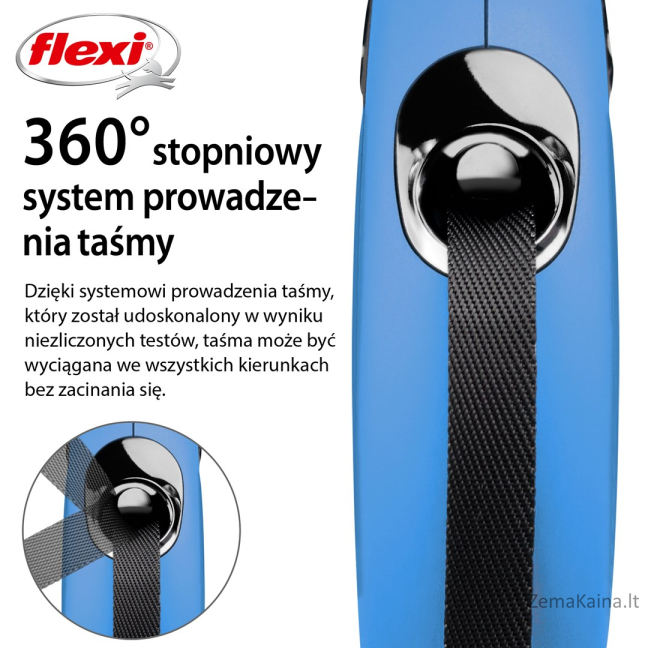 Flexi New Classic Geltona Šuo Susitraukiantis pavadėlis 5 m 3