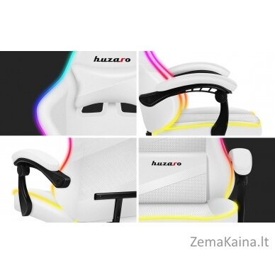 Fotel gamingowy Huzaro Force 4.4 RGB White 6