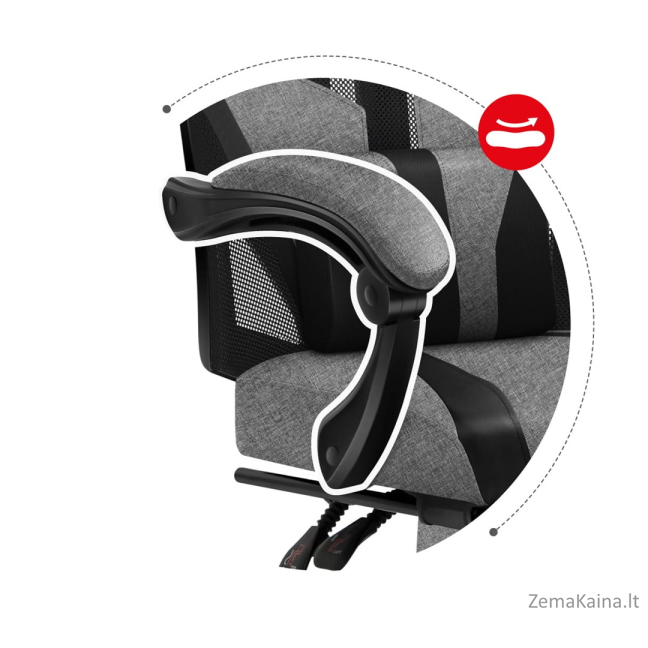 Fotel gamingowy Huzaro Combat 5.0 Grey 10
