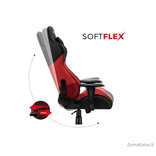 Fotel gamingowy Huzaro Force 6.2 Red Mesh 10