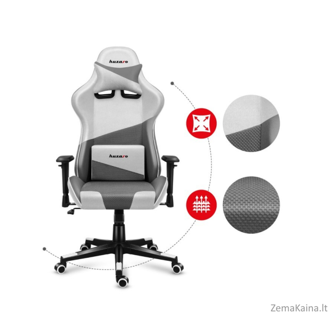 Fotel gamingowy Huzaro Force 6.2 White Mesh 20