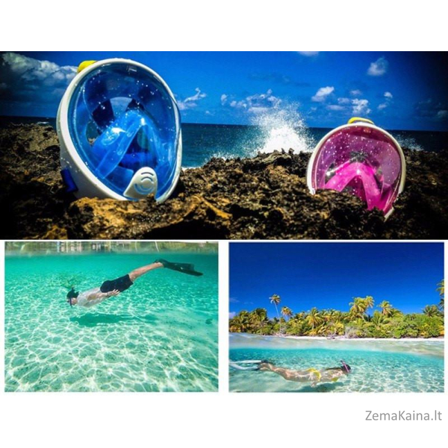 Free Breath Snorkeling Mask M2068G S/M black 2