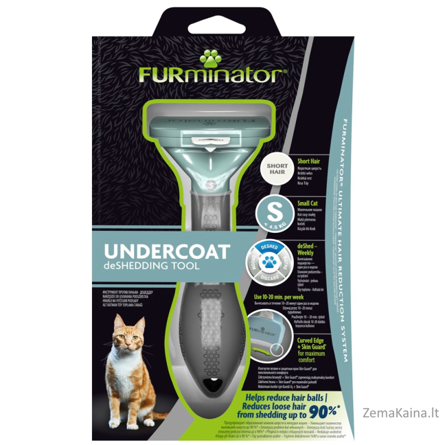 FURminator - furminator trumpaplaukėms katėms - S 1