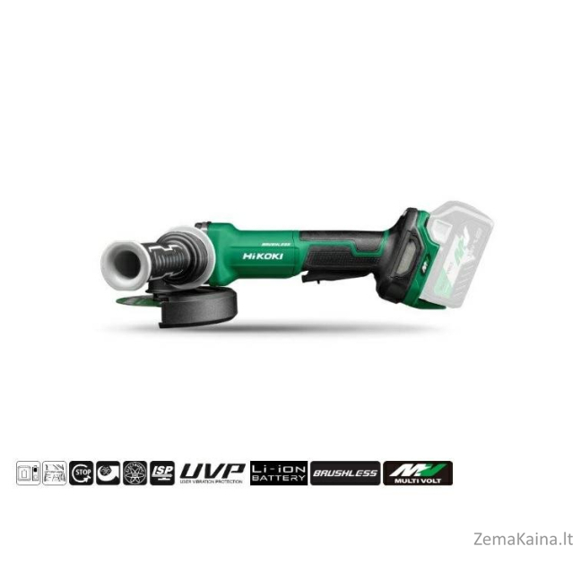 HIKOKI kampinis šlifuoklis 36V 125mm G3613DVF W2Z MV BL HSC DEAD-WAY SWITCH