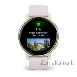 Garmin Vivoactive 5 3,05 cm (1.2") AMOLED Skaitmeninis 390 x 390 pikseliai Lietimui jautrus ekranas Balta „Wi-Fi“ GPS (palydovinis)