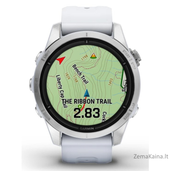 Garmin epix Pro (Gen 2) 3,05 cm (1.2") AMOLED 42 mm Skaitmeninis 390 x 390 pikseliai Lietimui jautrus ekranas Sidabras „Wi-Fi“ GPS (palydovinis) 6