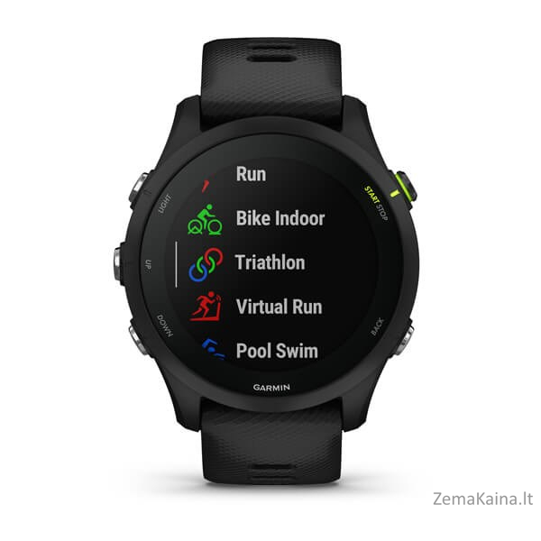 Garmin Forerunner 255 Music 3,3 cm (1.3") MIP 46 mm Skaitmeninis 260 x 260 pikseliai Lietimui jautrus ekranas Juoda „Wi-Fi“ GPS (palydovinis) 4