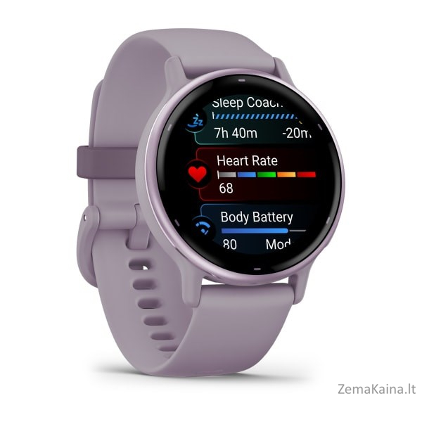 Garmin Vivoactive 5 3,05 cm (1.2") AMOLED Skaitmeninis 390 x 390 pikseliai Lietimui jautrus ekranas Violetinė „Wi-Fi“ GPS (palydovinis) 2