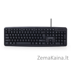 Gembird KB-U-103 klaviatūra USB Anglų (JAV) Juoda