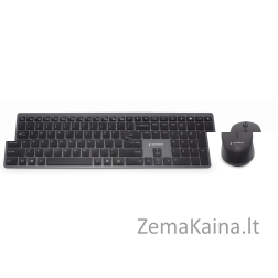 Gembird KBS-ECLIPSE-M500 klaviatūra Pelė įskaityta Radijo dažnio belaidė QWERTY Anglų (JAV) Juoda