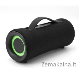 Gembird SPK-BT-LED-04 nešiojamas belaidis boombox Bluetooth garsiakalbis, LED, juodas