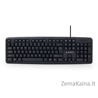Gembird KB-U-103 klaviatūra USB Anglų (JAV) Juoda