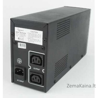 Gembird UPS-PC-652A nepertraukiamo maitinimo resursai (UPS) „Line-Interactive“ 0,65 kVA 390 W 3 AC išvestis(ys / čių) 1