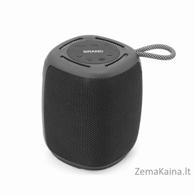 Gembird SPK-BT-LED-03-BK nešiojamasis Bluetooth garsiakalbis su RGB LED Light Black 5W 7