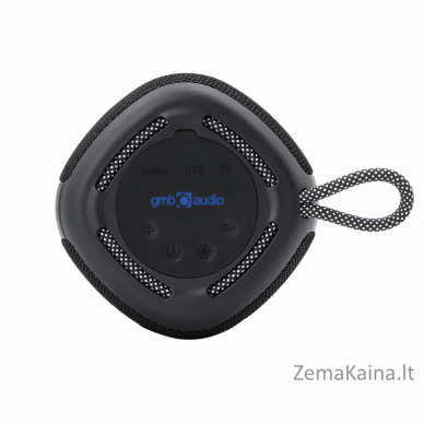 Gembird SPK-BT-LED-03-BK nešiojamasis Bluetooth garsiakalbis su RGB LED Light Black 5W 3