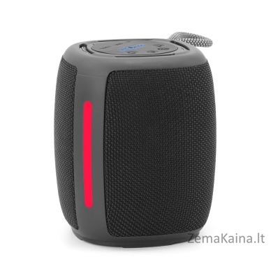 Gembird SPK-BT-LED-03-BK nešiojamasis Bluetooth garsiakalbis su RGB LED Light Black 5W 5