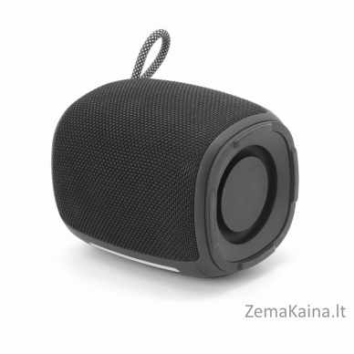 Gembird SPK-BT-LED-03-BK nešiojamasis Bluetooth garsiakalbis su RGB LED Light Black 5W 1