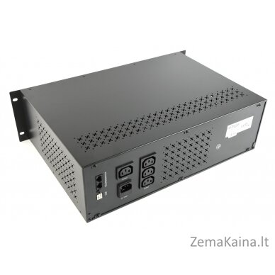 Gembird - Ups rack 19'' 3.4u 1500va, 4xiec 230v out, iec14 in,rj11, usb, lcd „Line-Interactive“ 1,5 kVA 900 W 4 AC išvestis(ys / čių) 1