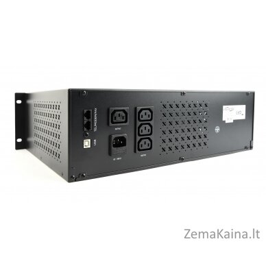 Gembird - Ups rack 19'' 3.4u 1500va, 4xiec 230v out, iec14 in,rj11, usb, lcd „Line-Interactive“ 1,5 kVA 900 W 4 AC išvestis(ys / čių) 3