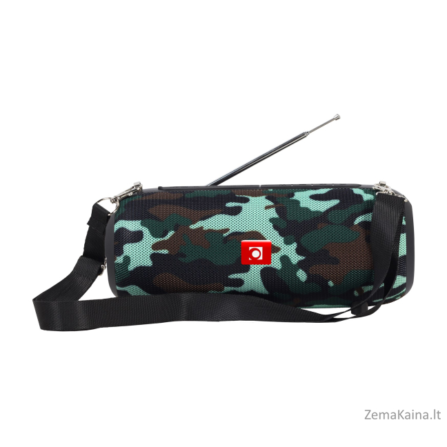 Gembird SPK-BT-17 nešiojamas Bluetooth garsiakalbis su FM radiju, camo 1