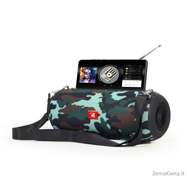 Gembird SPK-BT-17 nešiojamas Bluetooth garsiakalbis su FM radiju, camo 4