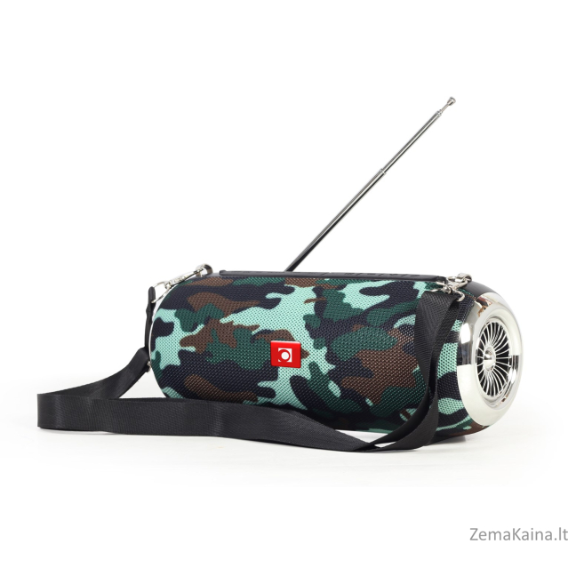 Gembird SPK-BT-17 nešiojamas Bluetooth garsiakalbis su FM radiju, camo 13