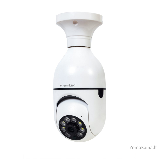 Gembird TSL-CAM-WRHD-01 Išmanioji besisukanti wifi kamera, E27, 1080p 4