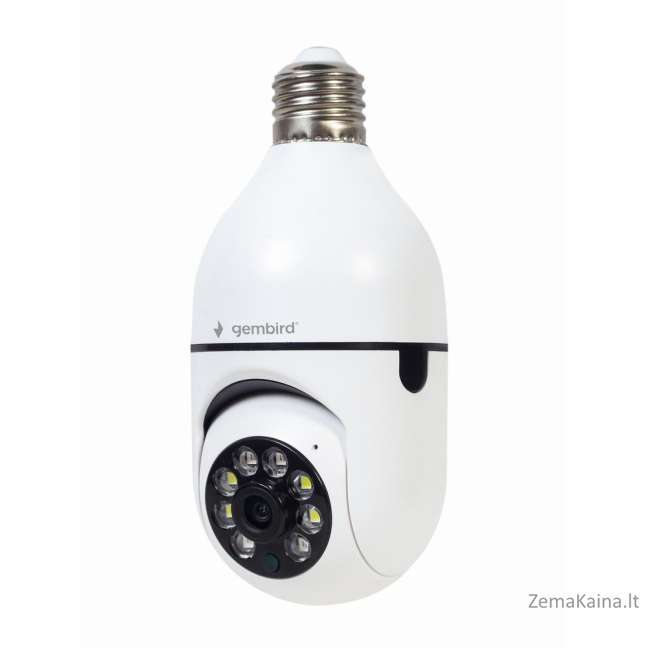 Gembird TSL-CAM-WRHD-01 Išmanioji besisukanti wifi kamera, E27, 1080p 1