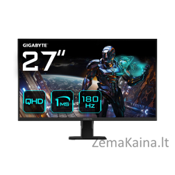 GIGABYTE GS27QA kompiuterio monitorius 68,6 cm (27") 2560 x 1440 pikseliai Quad HD LCD Juoda
