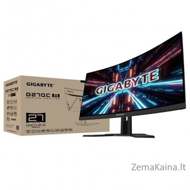 Gigabyte G27QC A kompiuterio monitorius 68,6 cm (27") 2560 x 1440 pikseliai 2K Ultra HD LED Juoda 6