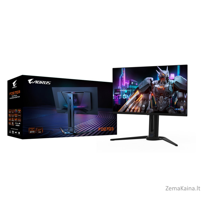 GIGABYTE FO27Q3 kompiuterio monitorius 68,6 cm (27") 2560 x 1440 pikseliai Quad HD OLED Juoda 5