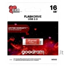 Goodram UCU2 USB atmintukas 16 GB USB A tipo 2.0 Valentina Raudona