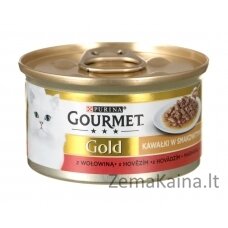 GOURMET Gold Sauce Delight Jautiena - šlapias kačių maistas - 85 g