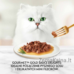 GOURMET Gold Sauce Delight Jautiena - šlapias kačių maistas - 85 g