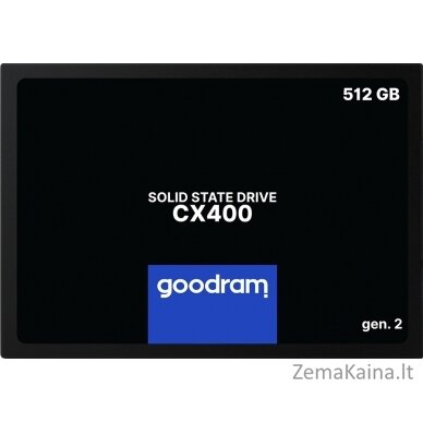 Goodram CX400 gen.2 2.5" 512 GB „Serial ATA III“ 3D TLC NAND 7