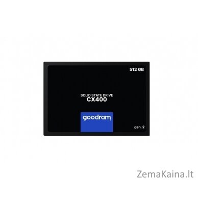 Goodram CX400 gen.2 2.5" 512 GB „Serial ATA III“ 3D TLC NAND 8