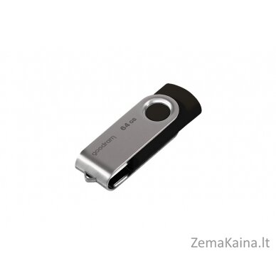 Goodram UTS2 USB atmintukas 64 GB USB A tipo 2.0 Juoda, Sidabras 2